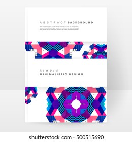 Geometric background Template for covers, flyers, banners, posters and placards, may be used for presentations and book covers, EPS10 vector illustration