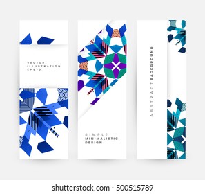 Plantilla de fondo geométrico para cubiertas, volantes, pancartas, carteles y carteles, puede utilizarse para presentaciones y portadas de libros, ilustración vectorial EPS10