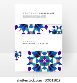 Geometric background Template for covers, flyers, banners, posters and placards, may be used for presentations and book covers, EPS10 vector illustration