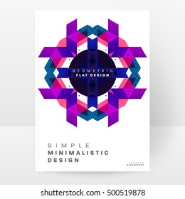 Plantilla de fondo geométrico para cubiertas, volantes, pancartas, carteles y carteles, puede utilizarse para presentaciones y portadas de libros, ilustración vectorial EPS10