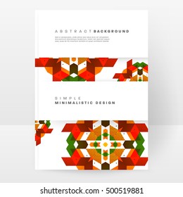 Geometric background Template for covers, flyers, banners, posters and placards, may be used for presentations and book covers, EPS10 vector illustration