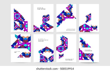Geometric background Template for covers, flyers, banners, posters and placards, may be used for presentations and book covers, EPS10 vector illustration