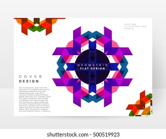 Plantilla de fondo geométrico para cubiertas, volantes, pancartas, carteles y carteles, puede utilizarse para presentaciones y portadas de libros, ilustración vectorial EPS10