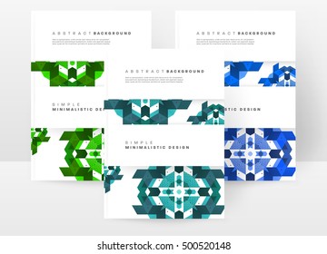 Geometric background Template for covers, flyers, banners, posters and placards, may be used for presentations and book covers, EPS10 vector illustration