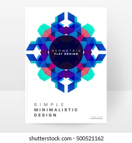 Plantilla de fondo geométrico para cubiertas, volantes, pancartas, carteles y carteles, puede utilizarse para presentaciones y portadas de libros, ilustración vectorial EPS10