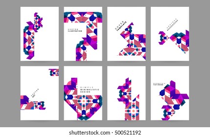 Geometric background Template for covers, flyers, banners, posters and placards, may be used for presentations and book covers, EPS10 vector illustration