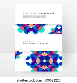 Geometric background Template for covers, flyers, banners, posters and placards, may be used for presentations and book covers, EPS10 vector illustration