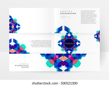 Plantilla de fondo geométrico para cubiertas, volantes, pancartas, carteles y carteles, puede utilizarse para presentaciones y portadas de libros, ilustración vectorial EPS10
