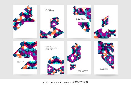 Geometric background Template for covers, flyers, banners, posters and placards, may be used for presentations and book covers, EPS10 vector illustration