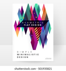 Plantilla de fondo geométrico para cubiertas, volantes, pancartas, carteles y carteles, puede utilizarse para presentaciones y portadas de libros, ilustración vectorial EPS10