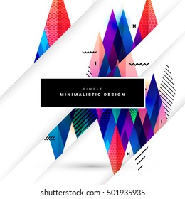 Geometric background Template for covers, flyers, banners, posters and placards, may be used for presentations and book covers, EPS10 vector illustration