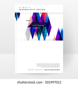 Geometric background Template for covers, flyers, banners, posters and placards, may be used for presentations and book covers, EPS10 vector illustration