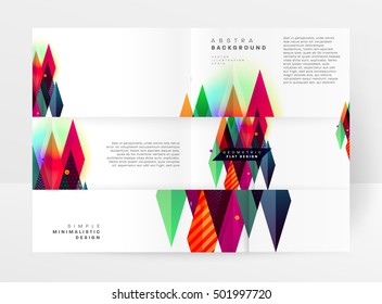 Modelo geométrico para capas, folhetos, banners, cartazes e cartazes, pode ser usado para apresentações e capas de livros, ilustração vetorial EPS10