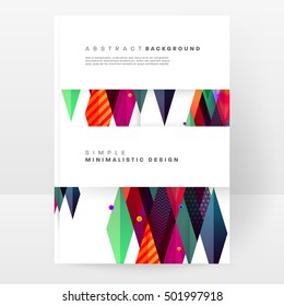 Modelo geométrico para capas, folhetos, banners, cartazes e cartazes, pode ser usado para apresentações e capas de livros, ilustração vetorial EPS10