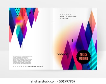 Plantilla de fondo geométrico para cubiertas, volantes, pancartas, carteles y carteles, puede utilizarse para presentaciones y portadas de libros, ilustración vectorial EPS10
