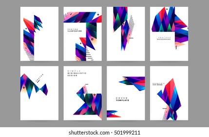 Plantilla de fondo geométrico para cubiertas, volantes, pancartas, carteles y carteles, puede utilizarse para presentaciones y portadas de libros, ilustración vectorial EPS10