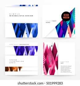 Geometrischer Hintergrund Vorlage für Cover, Flyer, Banner, Poster und Plakate, kann für Präsentationen und Buchumschläge, EPS10 Vektorgrafik, verwendet werden