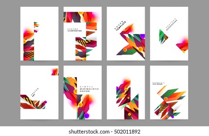 Geometric background Template for covers, flyers, banners, posters and placards, may be used for presentations and book covers, EPS10 vector illustration