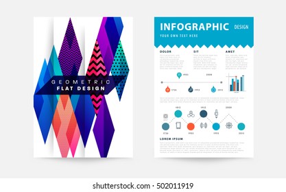 Geometric background Template for covers, flyers, banners, posters and placards, may be used for presentations and book covers, EPS10 vector illustration