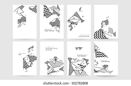 Plantilla de fondo geométrico para cubiertas, volantes, pancartas, carteles y carteles, puede utilizarse para presentaciones y portadas de libros, ilustración vectorial EPS10