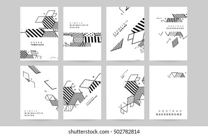 Plantilla de fondo geométrico para cubiertas, volantes, pancartas, carteles y carteles, puede utilizarse para presentaciones y portadas de libros, ilustración vectorial EPS10