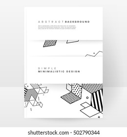 Geometrischer Hintergrund Vorlage für Cover, Flyer, Banner, Poster und Plakate, kann für Präsentationen und Buchumschläge, EPS10 Vektorgrafik, verwendet werden