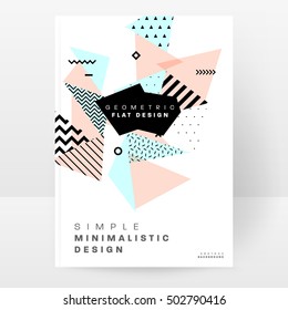 Geometric background Template for covers, flyers, banners, posters and placards, may be used for presentations and book covers, EPS10 vector illustration
