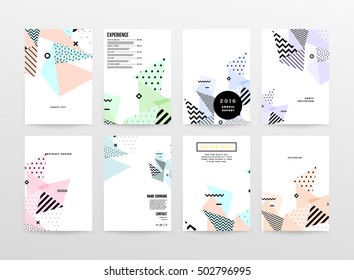 Geometric background Template for covers, flyers, banners, posters and placards, may be used for presentations and book covers, EPS10 vector illustration
