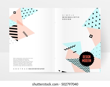 Geometric background Template for covers, flyers, banners, posters and placards, may be used for presentations and book covers, EPS10 vector illustration