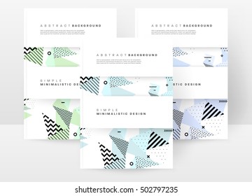 Plantilla de fondo geométrico para cubiertas, volantes, pancartas, carteles y carteles, puede utilizarse para presentaciones y portadas de libros, ilustración vectorial EPS10