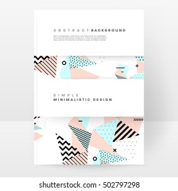 Geometric background Template for covers, flyers, banners, posters and placards, may be used for presentations and book covers, EPS10 vector illustration
