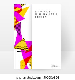 Plantilla de fondo geométrico para cubiertas, volantes, pancartas, carteles y carteles, puede utilizarse para presentaciones y portadas de libros, ilustración vectorial EPS10