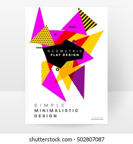 Geometric background Template for covers, flyers, banners, posters and placards, may be used for presentations and book covers, EPS10 vector illustration