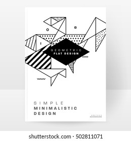 Geometric background Template for covers, flyers, banners, posters and placards, may be used for presentations and book covers, EPS10 vector illustration