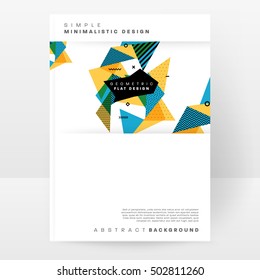 Plantilla de fondo geométrico para cubiertas, volantes, pancartas, carteles y carteles, puede utilizarse para presentaciones y portadas de libros, ilustración vectorial EPS10