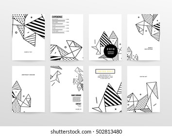 Geometric background Template for covers, flyers, banners, posters and placards, may be used for presentations and book covers, EPS10 vector illustration