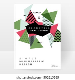 Geometric background Template for covers, flyers, banners, posters and placards, may be used for presentations and book covers, EPS10 vector illustration