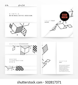 Geometric background Template for covers, flyers, banners, posters and placards, may be used for presentations and book covers, EPS10 vector illustration