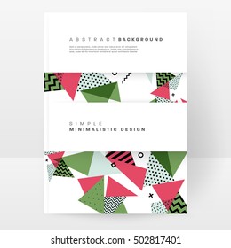 Plantilla de fondo geométrico para cubiertas, volantes, pancartas, carteles y carteles, puede utilizarse para presentaciones y portadas de libros, ilustración vectorial EPS10
