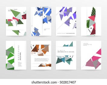 Plantilla de fondo geométrico para cubiertas, volantes, pancartas, carteles y carteles, puede utilizarse para presentaciones y portadas de libros, ilustración vectorial EPS10