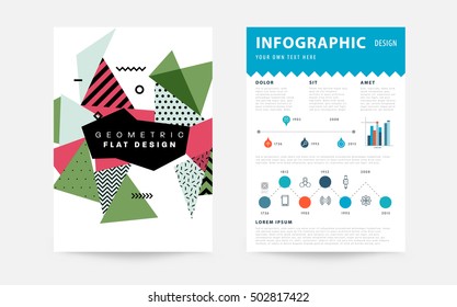 Plantilla de fondo geométrico para cubiertas, volantes, pancartas, carteles y carteles, puede utilizarse para presentaciones y portadas de libros, ilustración vectorial EPS10