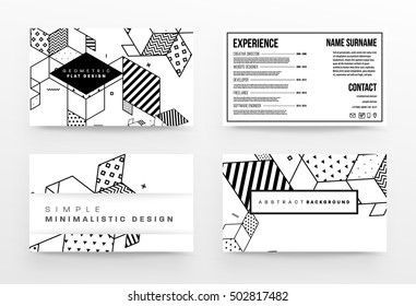 Plantilla de fondo geométrico para cubiertas, volantes, pancartas, carteles y carteles, puede utilizarse para presentaciones y portadas de libros, ilustración vectorial EPS10