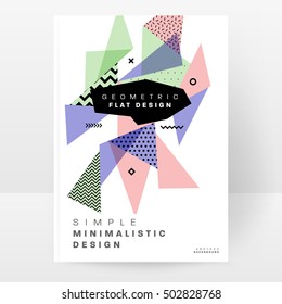 Plantilla de fondo geométrico para cubiertas, volantes, pancartas, carteles y carteles, puede utilizarse para presentaciones y portadas de libros, ilustración vectorial EPS10
