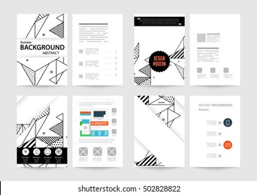 Geometric background Template for covers, flyers, banners, posters and placards, may be used for presentations and book covers, EPS10 vector illustration