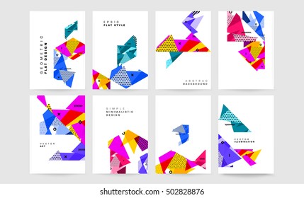 Geometric background Template for covers, flyers, banners, posters and placards, may be used for presentations and book covers, EPS10 vector illustration
