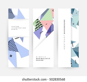 Plantilla de fondo geométrico para cubiertas, volantes, pancartas, carteles y carteles, puede utilizarse para presentaciones y portadas de libros, ilustración vectorial EPS10