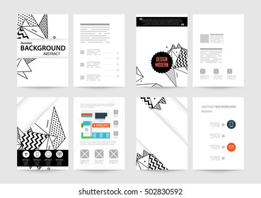 Geometrischer Hintergrund Vorlage für Cover, Flyer, Banner, Poster und Plakate, kann für Präsentationen und Buchumschläge, EPS10 Vektorgrafik, verwendet werden