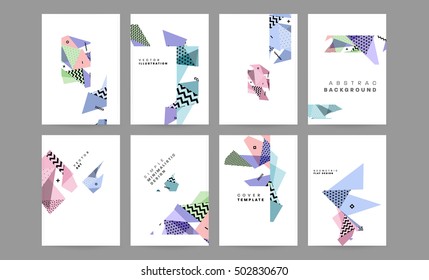 Geometric background Template for covers, flyers, banners, posters and placards, may be used for presentations and book covers, EPS10 vector illustration