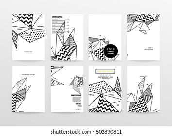 Geometric background Template for covers, flyers, banners, posters and placards, may be used for presentations and book covers, EPS10 vector illustration