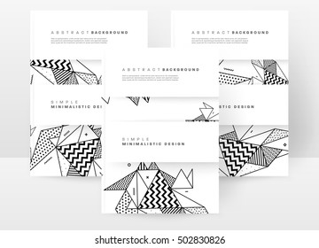 Plantilla de fondo geométrico para cubiertas, volantes, pancartas, carteles y carteles, puede utilizarse para presentaciones y portadas de libros, ilustración vectorial EPS10